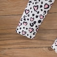 thumbnail image 5 of HCNTES Toddler Girl Daily Set Cat Print Peplum Tee and Leggings 2 Piece Ideal for After School Baby Girl Outfit, 5 of 8