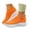 Orange, variant on Women Mesh Platform Slip On Sneakers Flexible Rubber Outsole Indoor Outdoor Walking Casual Footwear