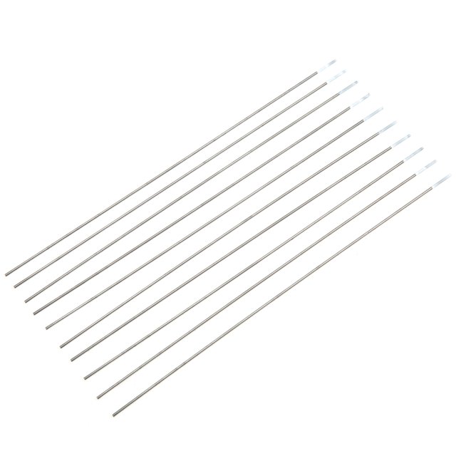 Tungsten Electrode Rod Welding Tungsten Rod Welding Tungsten Electrode Tungsten Needle 10Pcs WZ8 Zirconiated Tungsten Electrodes Electrode Rod Needle For Argon Arc Welding 150mm