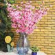 thumbnail image 4 of 6 flores artificiales de seda de imitación de flor de durazno, coronas decorativas (rosa), 4 of 7