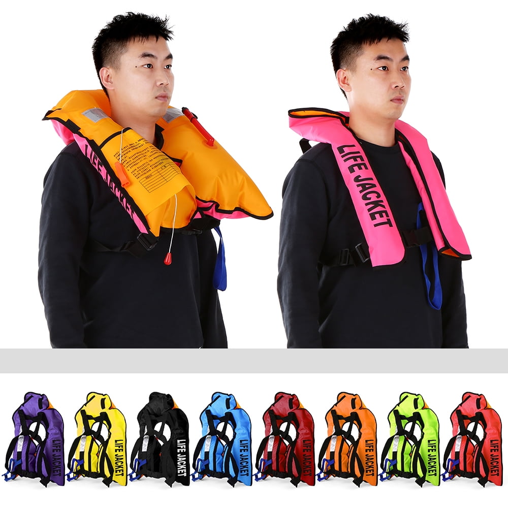 Adult Manual Inflatable Life Jacket Adult Life Vest Water Sports Swimming Fishing Survival Jacket