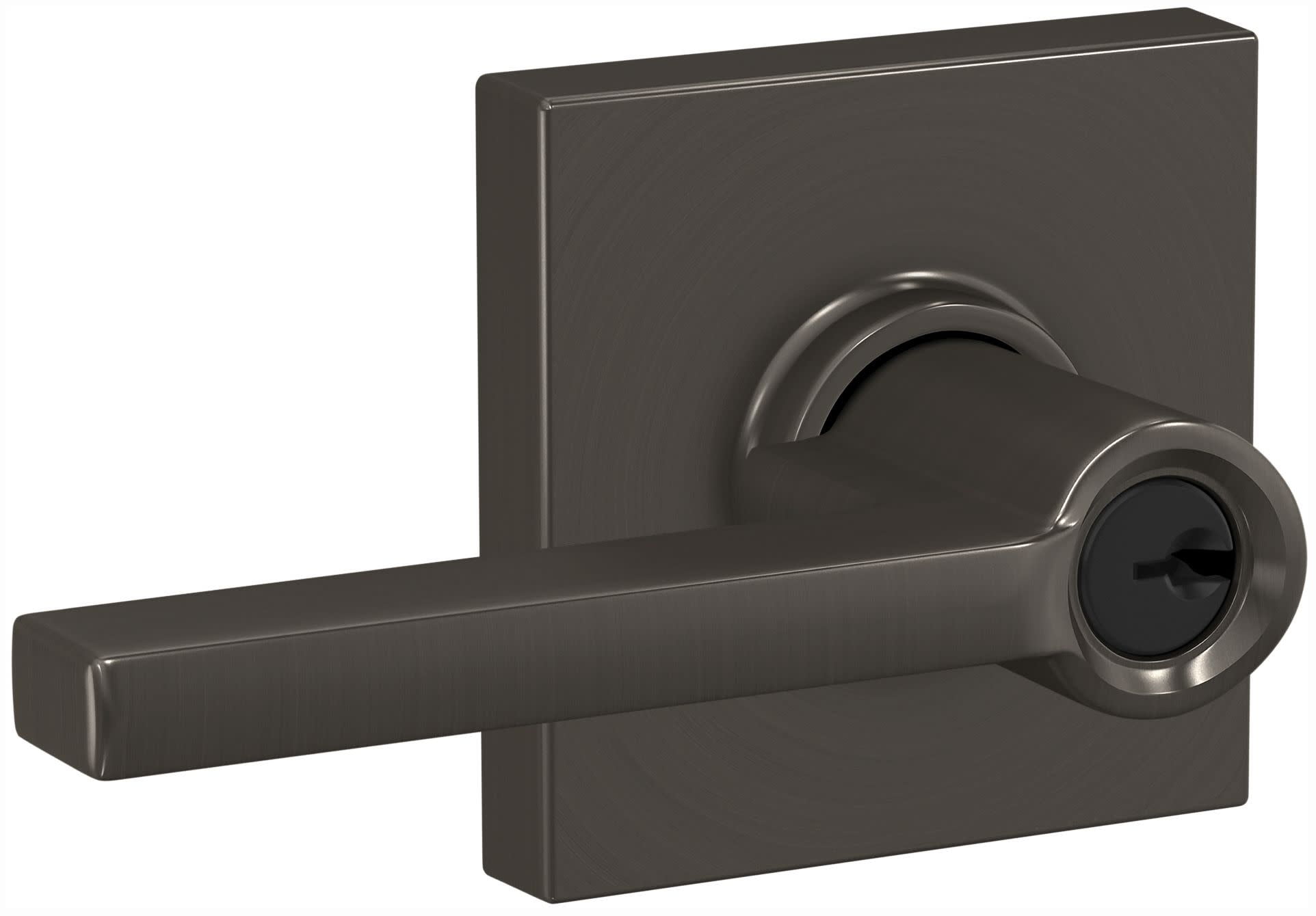Schlage F51aLatCol Custom Latitude Single Cylinder Keyed Entry Door