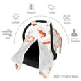 thumbnail image 3 of Car Seat Cover Baby - Shrimp No.9034 Breathable Infant Car Seat Cover for Baby Carseat, Lightweight Comfort Baby Essentials Must Haves Newborn Stuff for Girl Boy, 3 of 7