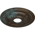 thumbnail image 3 of Ekena Millwork 15 3/4"OD x 3 1/4"ID x 1"P Galway Ceiling Medallion (Fits Canopies up to 3 1/4"), Hand-Painted Bronze Blue Patina, 3 of 6