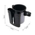 thumbnail image 3 of Bike Cup Holder under $5! CQCYD 2-in-1 Universal Cup and Phone Holder, Bike Cup Holder for Stroller Wheelchair Scooter, Adjustable Clamp with Rubber Pad for Handlebar, Drink Bottle, 3 of 6