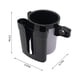 thumbnail image 3 of Vaso universal 2 en 1 y portaobjetos para bicicleta, carrito, silla de ruedas - abrazadera ajustable, giro de 360°, encaja en manubrios de 0,55"-1,7", negro/gris/marrón, 3 of 6