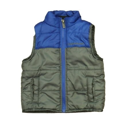 Pre-Owned Calvin Klein Jeans Boys Blue | Gray Vest size: 12 Months (Good)
