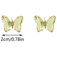 thumbnail image 4 of Feledorashia Clearance Deals Earrings for Women Valentine's Day Gifts Ladies Fashion Creative Multi-color Diamond Butterfly Stud Earrings, 4 of 4