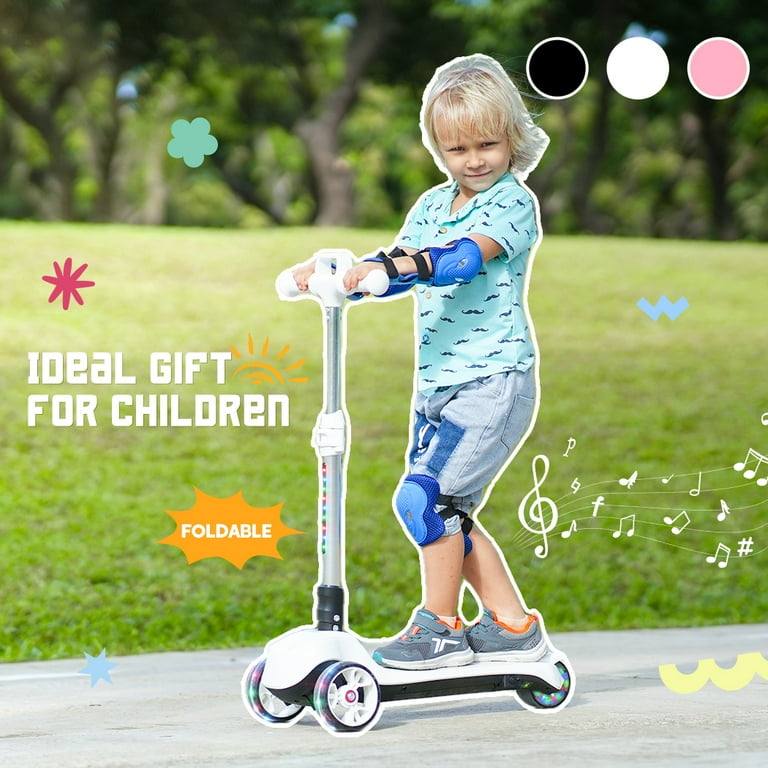 iScooter Kids Electric Scooter, Ages 3-6, Bluetooth Speaker