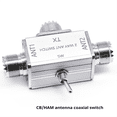 thumbnail image 3 of New 2 Way CB/HAM Antenna Coax Switches with OFF/Ground Protection 100W 1-30MHz Manual Coaxial Antenna Switches BNC,1 * 2 Way ant switch,Silver, 3 of 6
