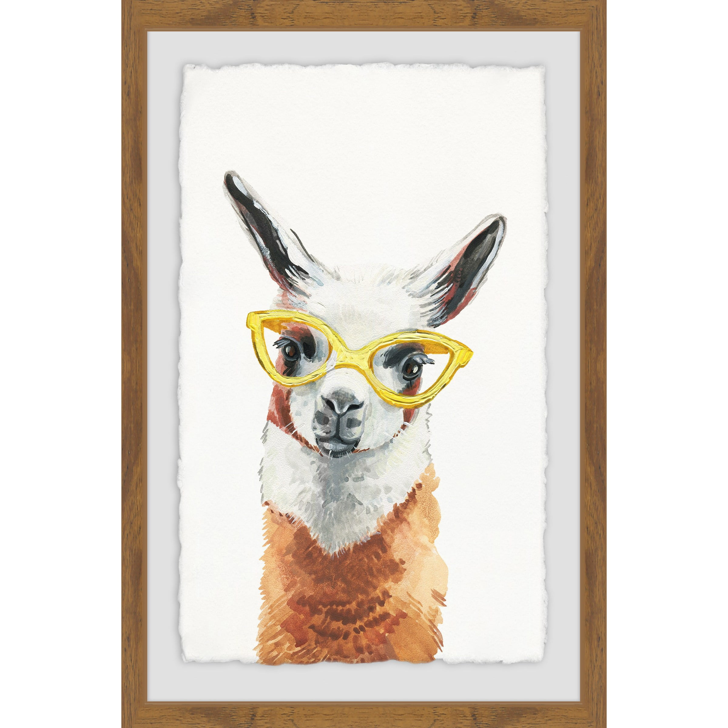 Yellow Sunglasses Framed Painting Print