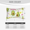 thumbnail image 6 of Naloa Avocado Work Out Pillowcase, Throw Pillowcase, Wrinkle-Free, Stain-Resistant with Hidden Zipper for Bedroom Sofa - 14"x20", 6 of 9