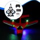 thumbnail image 5 of Avión RC planeador juguete volador avión RC Jet ligero fácil de jugar cumpleaños Batería Azul 3, 5 of 8