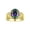 Alexandrite, variant on Rings for Women 14K Yellow Gold Ring 12X10MM Gemstone & Diamonds Great Ring for Middle or Pointer Finger February Amethyst Jewelry Size 6