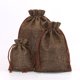 thumbnail image 1 of Bolsa de regalo de Navidad para guardar joyas, bolsita con cordón, bolsa de lino de imitación, 1 of 6