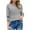 White, variant on Womens 3/4 Length Sleeve Tops Fall Striped Trendy Casual Loose Fit Crewneck Sweatshirts Basic Work Daily Plus Size Tops,Black 2,L