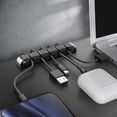 thumbnail image 3 of Cable Organizer Holder 5 Slots Desktop Cord Wire Clips Keeper for Organizing USB Cable/Power Cord/Wire Home Office and Car, 3 of 9