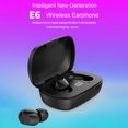 thumbnail image 3 of E6 Auriculares de música estéreo biauriculares inalámbricos IPX4 Auriculares BT impermeables con pan Abanopi Auriculares, 3 of 7