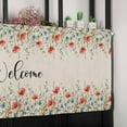thumbnail image 6 of Red Blue Spring Floral Valances for Windows Farmhouse Kitchen Curtains Valances Rod Pocket Valance Curtains for Kitchen Windows Rustic Pastoral Botanical Welcome Window Valances for Bathroom 54"x18", 6 of 6