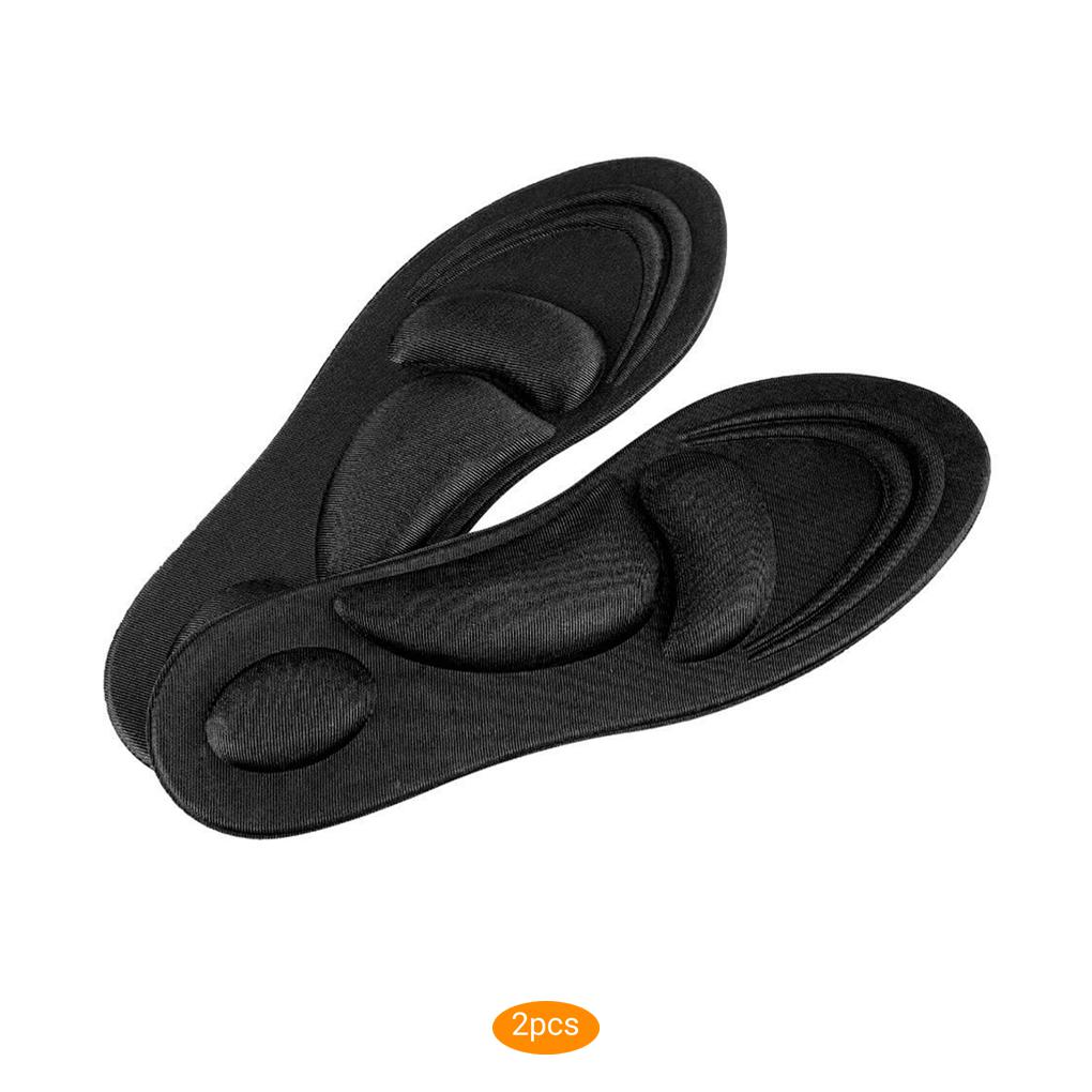2 Pairs Massage Insoles Flat Feet Arch Support Memory Foam Women Insole Shoe Pad Moisture