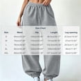 thumbnail image 2 of Luvrsol Womens Sweatpants Oversized Drawstring Jogger Sweatpants High Waist Loose Solid Casual Jogger Pants, Gray S, 2 of 7