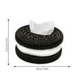 thumbnail image 2 of Creative Simple Oreo Paper Box Household Living Room Bedroom Desktop Advanced Sense Tissue Box Decorations, 2 of 6