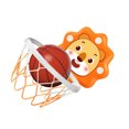 thumbnail image 2 of Tholdsy Juego de baloncesto para niños, juego al aire libre, cesta ajustable, aro, portería, interior, niño, niños, juguetes de tiro, Juguetes 709H Naranja (pequeño), 2 of 6