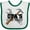 White and Green, variant on Inktastic Opa Little Helper Grandkid Boys Baby Bib
