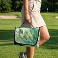 thumbnail image 3 of COEQINE Golf Cart Seat Protector with Fold Design & Carry Handle, Quilted Universal Fit 51.2x30.3 Inch for EZGO/Yamaha/Club Car 2-Seaters, 4 Pocket, St Patricks Day Black Cat Clover Green, 3 of 8