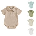 MANHUJI Infant Clothes Lesimsam Newborn Baby Boy Clothes Knit Shirt