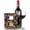 Black (B), variant on Made Easy Kit Metal Letter Wine Cork Savers Monogram w/ Free Wall Mount Kit, A-Z (Y)