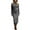 C-Dark Gray481, variant on Womens Turtleneck Long Dress Slim Fit Stretchy Long Sleeve Bodycon Midi Dress Solid Color Business Casual Wear Office Lady Versatile Dresses