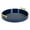 Navy Blue, variant on Kate and Laurel Lipton Modern Round Tray, 15.5" Diameter, Navy Blue And Gold, Decorative Accent Tray for Storage and Display