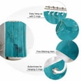 thumbnail image 5 of Shower Curtain Bathroom Set Abstract Teal Marble Liquid Texture Waterproof Fabric Shower Curtains with Grommets&Hooks Modern Stone Art Gold Line Privacy Bath Curtain for Bathtub 72x84in, 5 of 7