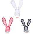 thumbnail image 2 of Women Lace Veil Mask Rabbit Ear Lace Rabbit Ear Party Activities Headband Halloween Bunny Ears Hairband, 2 of 8