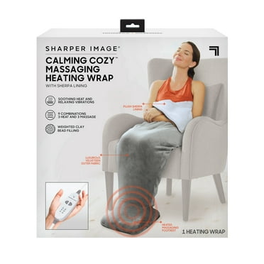 Calming Cozy Heating Blanket & Massager, Grey