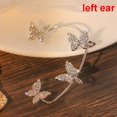 thumbnail image 2 of POINTERTECK Shining Zircon Butterfly Ear Clip Earrings Ear Cuff Ear-hook Party Jewelry Gift, 2 of 6