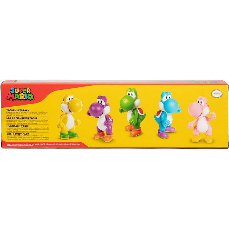 Super Mario Bros. 2.5 Inch Yoshi Figure 5 Pack