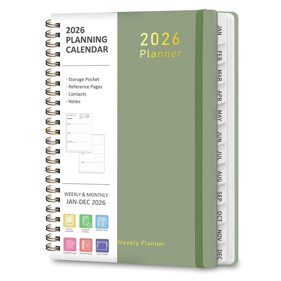 Agenda VALOME 2026 semanal y mensual A5 16 x 22 cm