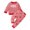 style-14 Red, variant on Kogui Baby Girl Fall Outfits Toddler Baby Girls Outfits Contrast Color Long Sleeve Sweatshirt Tops and Pants 2 Piece Set for Fall Clothes Size 6 9 Months (Pink,6-9 Months)