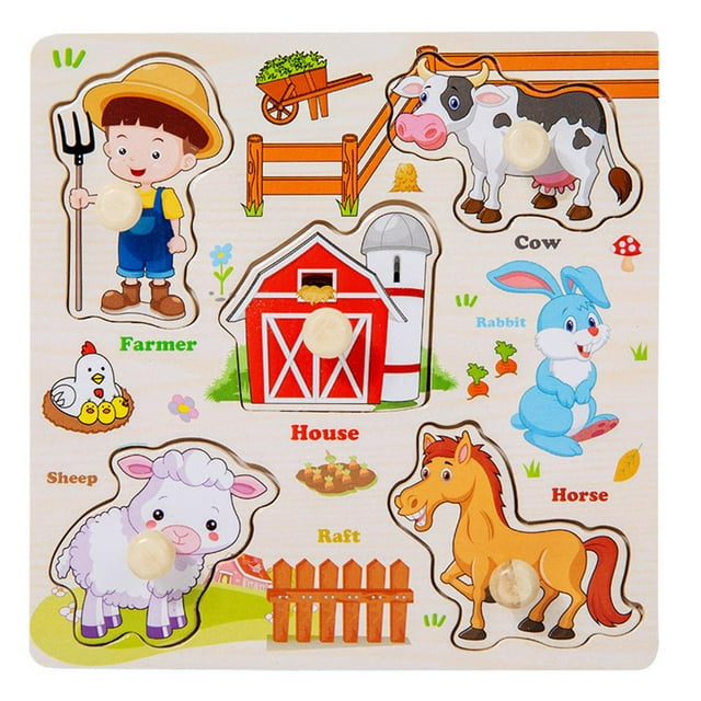 SharkTRUE Children's Puzzle Toys For Early Childhood Education Kindergarten In
