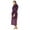 Purple, variant on Turquaz Linen Women’s Long Plush Fleece Bathrobe with Pockets (Burgundy, S)