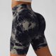 thumbnail image 3 of Pantalones cortos de yoga para mujer Tie Dye sin costuras elásticos para mujer levantamiento de glúteos de cintura alta pantalones cortos de yoga para deportes correr fitness, 3 of 6