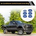 thumbnail image 3 of Unique Bargains 1 Set Air Conditioner Trailer 4WD Control Switch Knob Cover Ring for Ford F-150 XLT XL 2016-2021 Air Conditioning Button Cover Trim Decoration Blue, 3 of 6