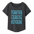 thumbnail image 1 of Camiseta para mujer Camiseta básica Camiseta transpirable con cuello redondo para mujer Tops de verano para oficina Playa Trabajo Vacaciones S, 1 of 8