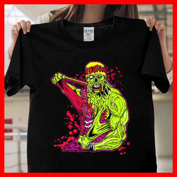 Round neck - Hulk Hogan V12714, Unisex T-Shirt for Men & Women, Premium Cotton Tee, Available in S-5XL