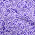 thumbnail image 1 of oneOone Viscose Chiffon Violet Fabric Asian Paisley Sewing Material Print Fabric By The Yard 42 Inch Wide, 1 of 5