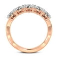 thumbnail image 3 of IGI Certified Oval Shape Lab Grown Diamond Anniversary Band Ring For Women | 5 Stone 7 CT TW In 14K Rose Gold | FG-VS1-VS2 Quality Serafina Friendly Diamonds Band Ring, 3 of 5