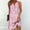 Pink#1, variant on Viikei Dresses for Women Summer Casual Boho Dress,Flowy Chiffon Short Sleeve Dress,2025 New Women's Printed V-neck Chest Button Sleeveless Dress Pink S