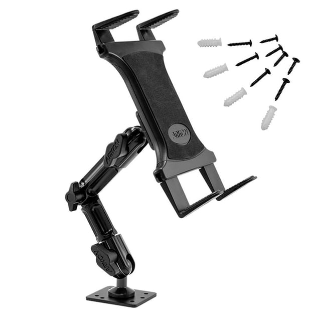 Soporte para tableta ARKON Heavy-Duty con base de taladro para coche y pared